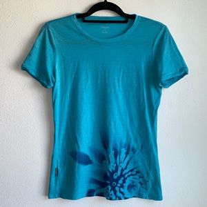 Icebreaker Merino Blue Tee Size S